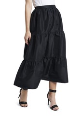 Vince Camuto Women's Iridescent Tiered Taffeta Skirt