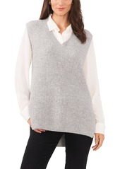 Vince Camuto Womens Knit V-Neck Sweater Vest