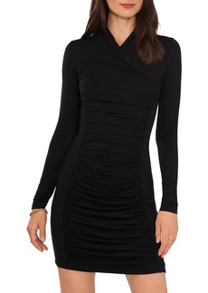 Vince Camuto Womens Mini Ruched Bodycon Dress