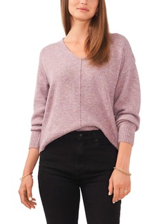 Vince Camuto Womens Ribbed Knit Long Sleeves Pullover Sweater