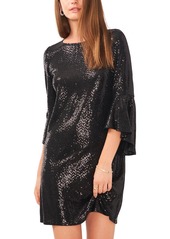 Vince Camuto Womens Sequined Short Cocktail And Party Dress