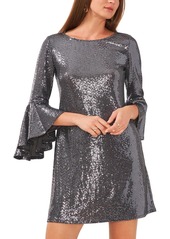 Vince Camuto Womens Sequined Short Cocktail And Party Dress