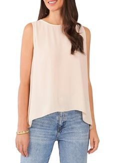 Vince Camuto Womens Sleeveless Pleated Back Blouse