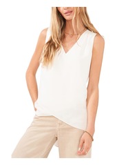 Vince Camuto Womens Tiered V-Neck Blouse