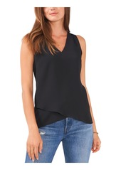 Vince Camuto Womens Tiered V-Neck Blouse