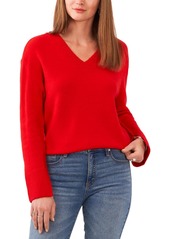 Vince Camuto Womens V Neck Fall Pullover Sweater