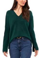 Vince Camuto Womens V Neck Fall Pullover Sweater