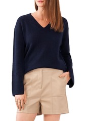 Vince Camuto Womens V Neck Fall Pullover Sweater