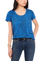 Vince Camuto Animal Print T-Shirt in Santorini Blue at Nordstrom