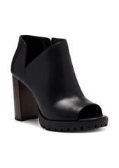 Vince Camuto Hevana Open Toe Bootie in Black 01 at Nordstrom