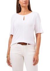 Vince Camuto Keyhole Knit Top in Ultra White at Nordstrom