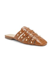 Vince Camuto Lendinna Studded Mule in Tawny Birch Croc Shine at Nordstrom