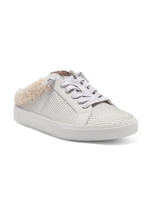 Vince Camuto Madrista Faux Fur Trim Sneaker Mule in Truffle Taupe/Natural at Nordstrom