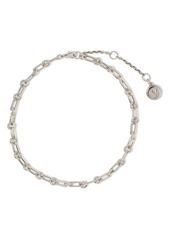 Vince Camuto Oval Chain Link Anklet in Rhodium at Nordstrom