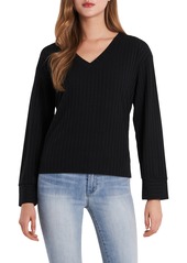 Women's Vince Camuto Ribbed V-Neck Top