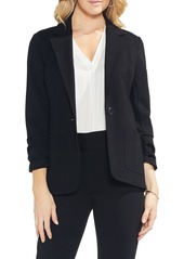 Women's Vince Camuto Ruched Sleeve Ponte Blazer