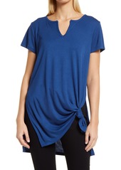 Vince Camuto Side Knot Tunic Top in Deep Blue at Nordstrom