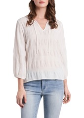 Vince Camuto Smocked Blouse in New Ivory at Nordstrom