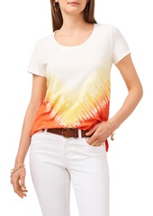 Vince Camuto Tie Dye Slub Jersey T-Shirt in Passion Fruit at Nordstrom