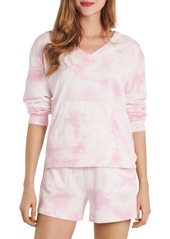Vince Camuto Tie Dye V-Neck Top in Dusty Blossom at Nordstrom
