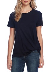 Vince Camuto Twist Hem Knit Top in Night Navy at Nordstrom
