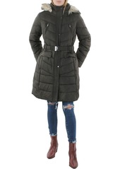 Vince Camuto Womens Warm Midi Down Coat