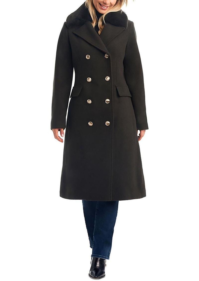 Vince Camuto Womens Wool Blend Cozy Pea Coat