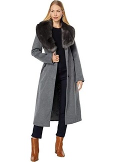 Vince Camuto Wool Coat w/ Faux Fur V20741-ZU