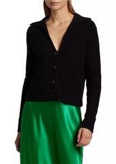 Vince Cashmere Polo Cardigan