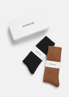 Vince Cashmere Rib Sock Gift Set