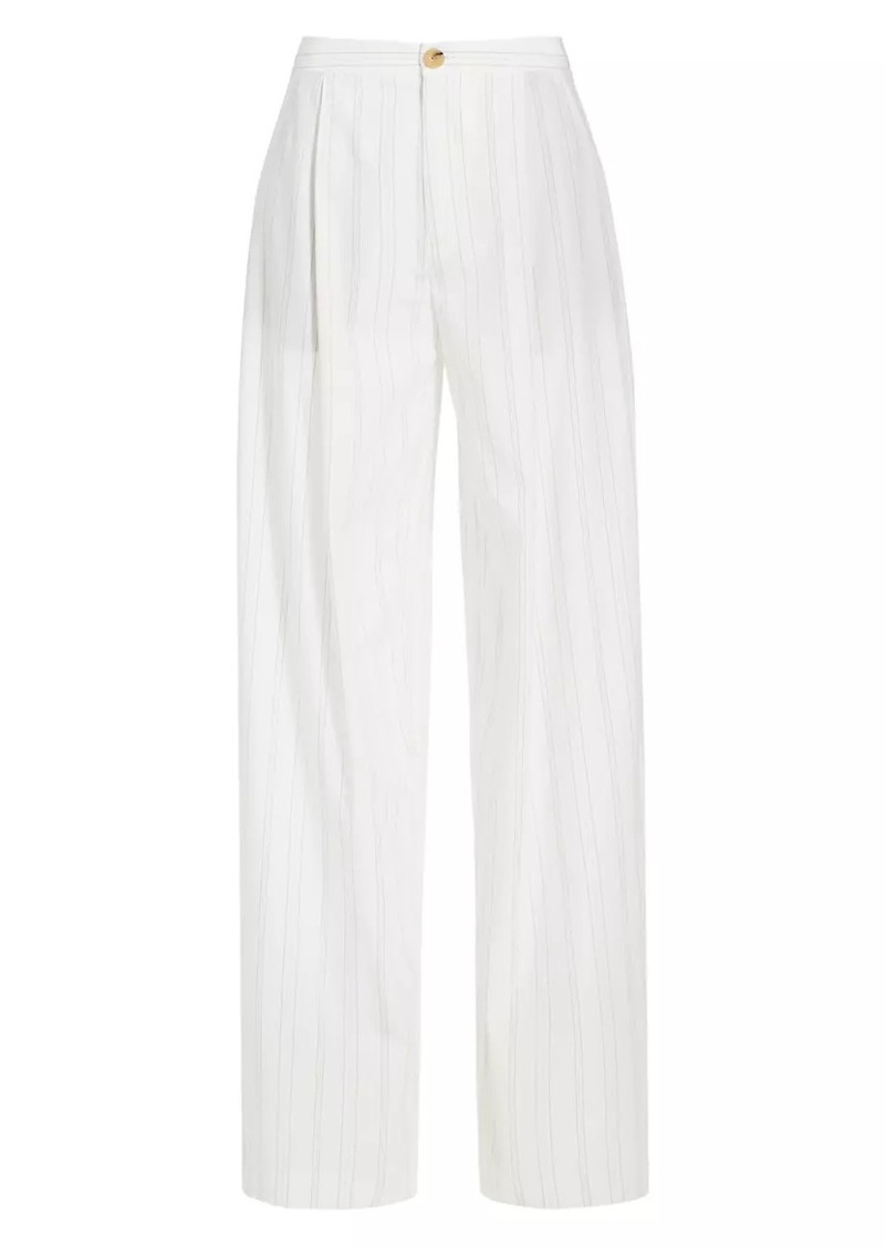 Vince Casual Stripe Pleated Trousers