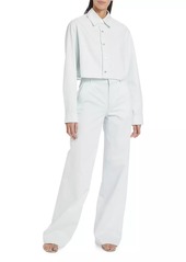 Vince Celestine Cotton Twill Wide-Leg Trousers