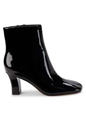 Vince Charli Patent Leather Square-Toe Ankle Boots