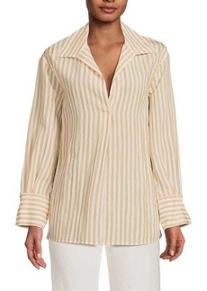 Vince Coast Striped Shirt-Style Top