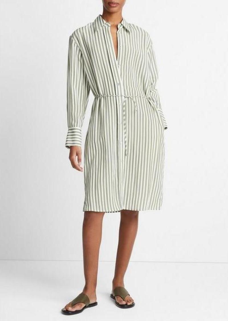 Vince Coastal Stripe Short Shirt Dress