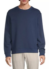 Vince Cotton-Blend Fleece Sweater