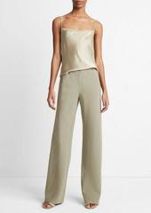 Vince Cotton-Blend High-Waist Bias Pant