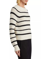 Vince Cotton-Blend Striped Sweater