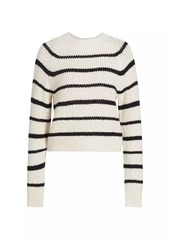 Vince Cotton-Blend Striped Sweater