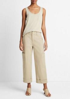 Vince Cotton Cropped Utility Pant