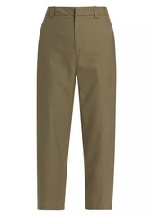 Vince Cotton Mid-Rise Cropped Pants