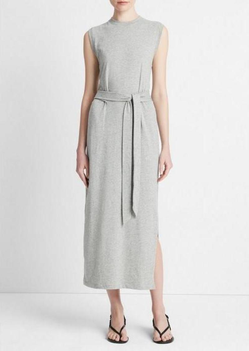 Vince Cotton Sleeveless Wrap Dress