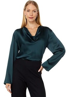 Vince Cowl Neck Long Sleeve Blouse