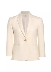 Vince Crepe Single-Breasted Blazer