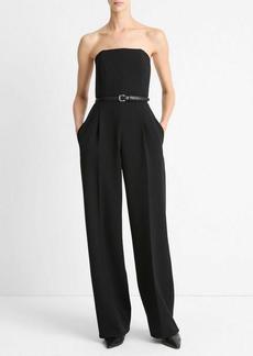 Vince Crepe Strapless Jumpsuit