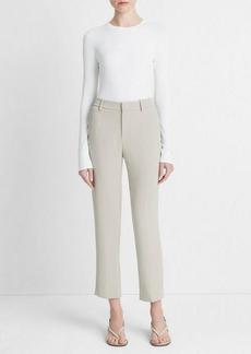 Vince Crepe Tailored Straight-Leg Pant