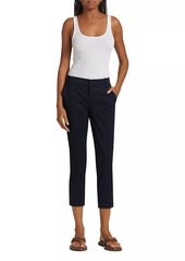 Vince Cropped Cotton Chino Pants