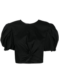 Vince cropped knot T-shirt