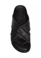Vince Derek Leather Slide Sandals
