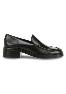Vince Doris Leather Block Heel Loafers
